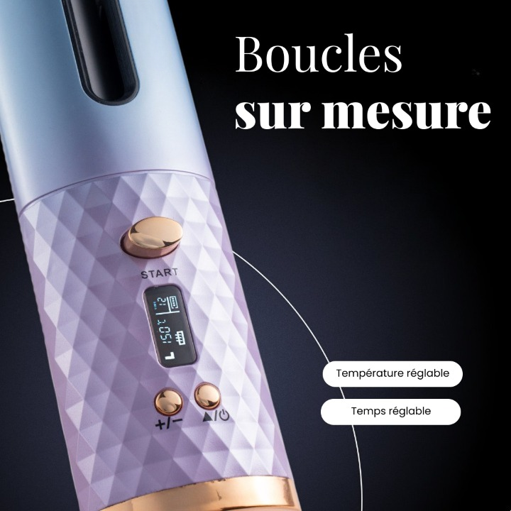 CurliZen™ – Fer à Friser Automatique Sans Fil
